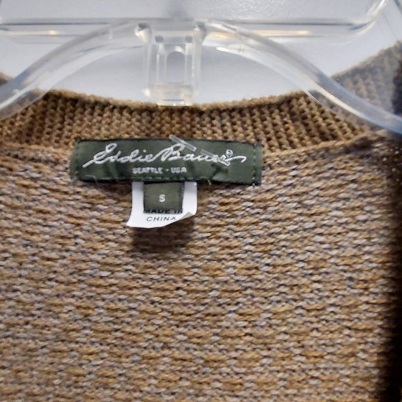 Eddie Bauer Brown Cardigan Sweater - Picture 13 of 15